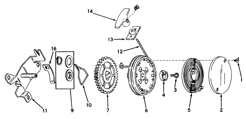 Rewind Starter No 590450a