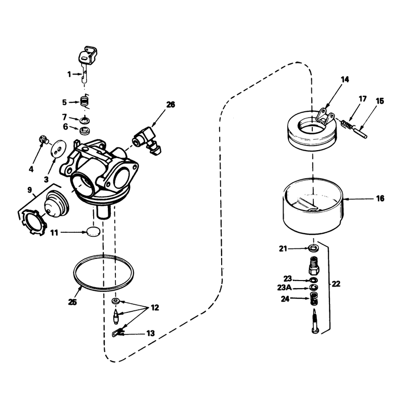 Carburetor Tecumseh No. 632515