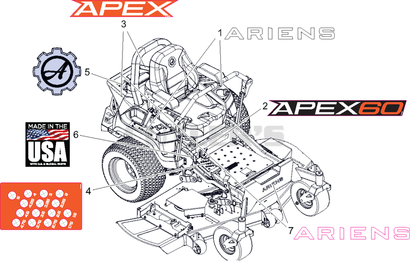 Decals - Style - 60" - Apex