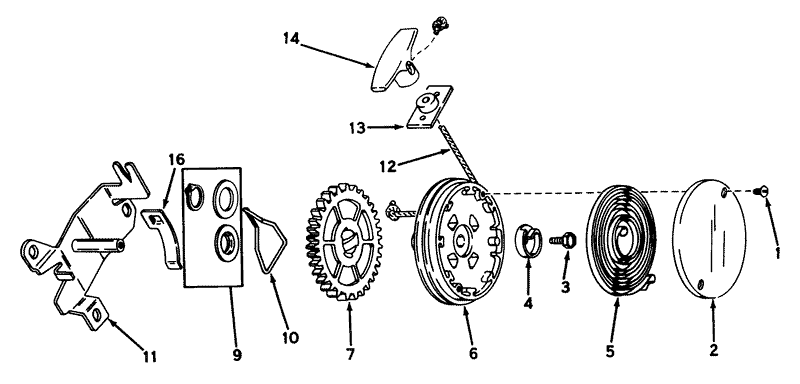 Rewind Starter No 590450a