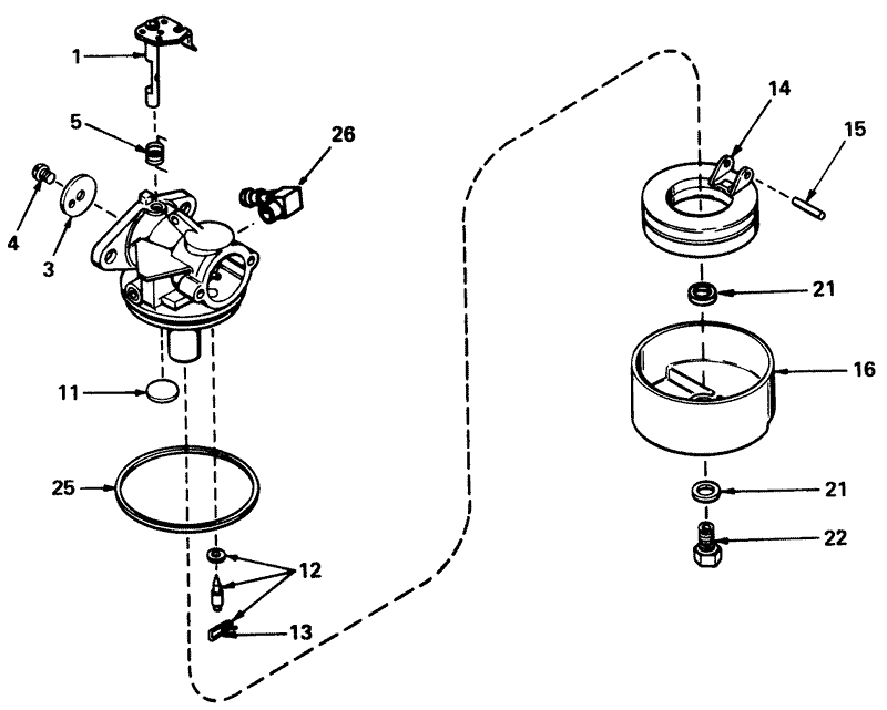 Carburetor No 631784a