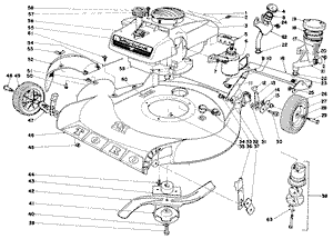 Toro 19444 Whirlwind Mower (Serial #: 0000001 - 0999999) Parts Diagram