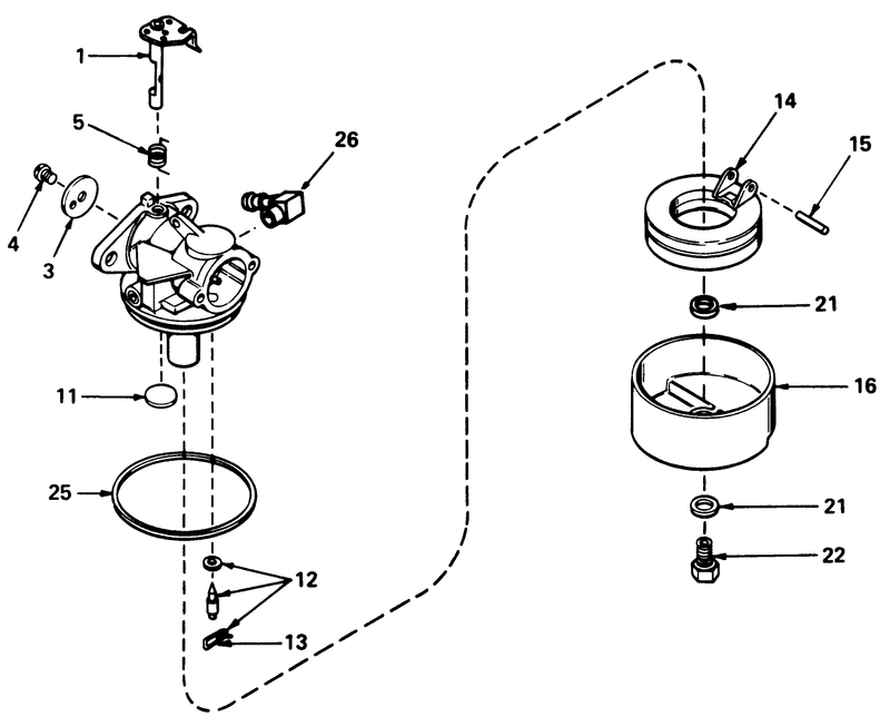 Carburetor No 631784a