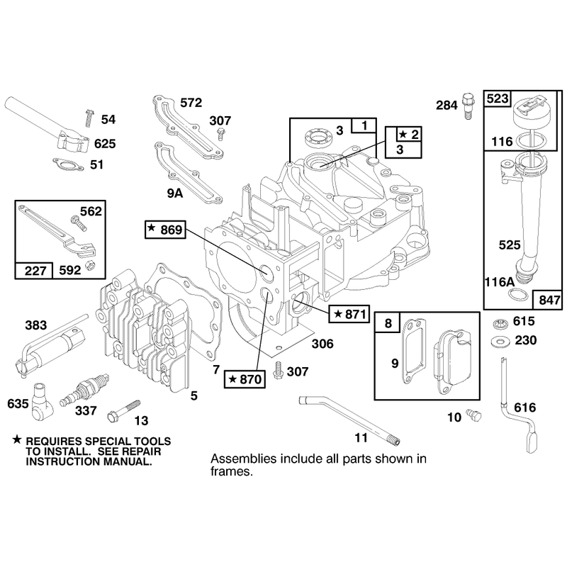 Engine Briggs and Stratton Model 12h802-1758-E1