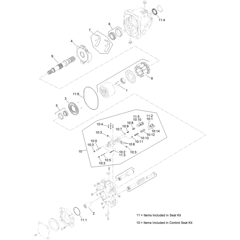 Hydraulic Pump Assembly No AU116306