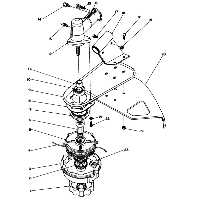 Trimmer Head & Gear Box Assembly
