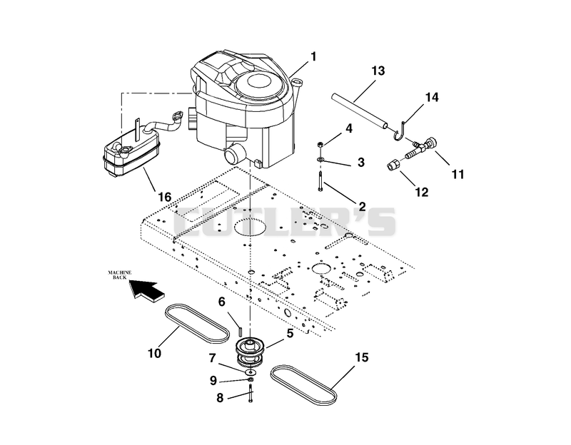 Engine, Exhaust And Belts