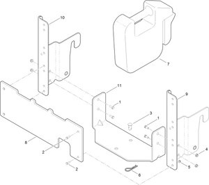 Toro 19A-218-000 Suitcase Weight Kit Attachment Parts Diagram
