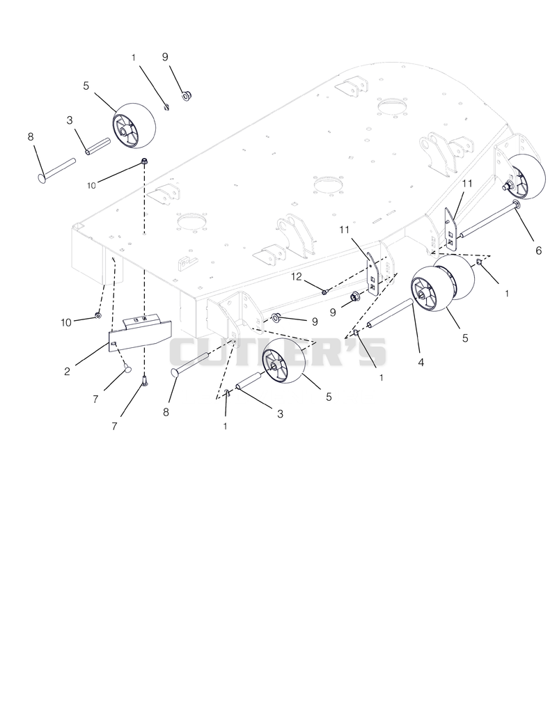 Anti-Scalp Wheels And Baffles - 48"