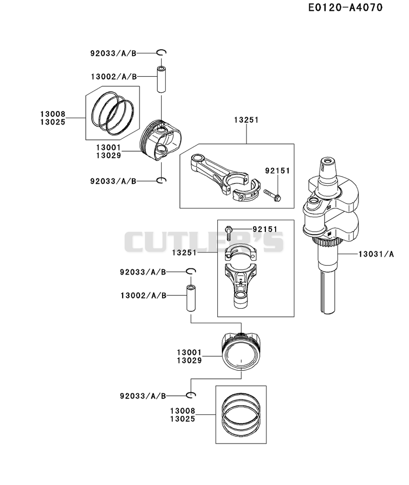 PISTON/CRANKSHAFT