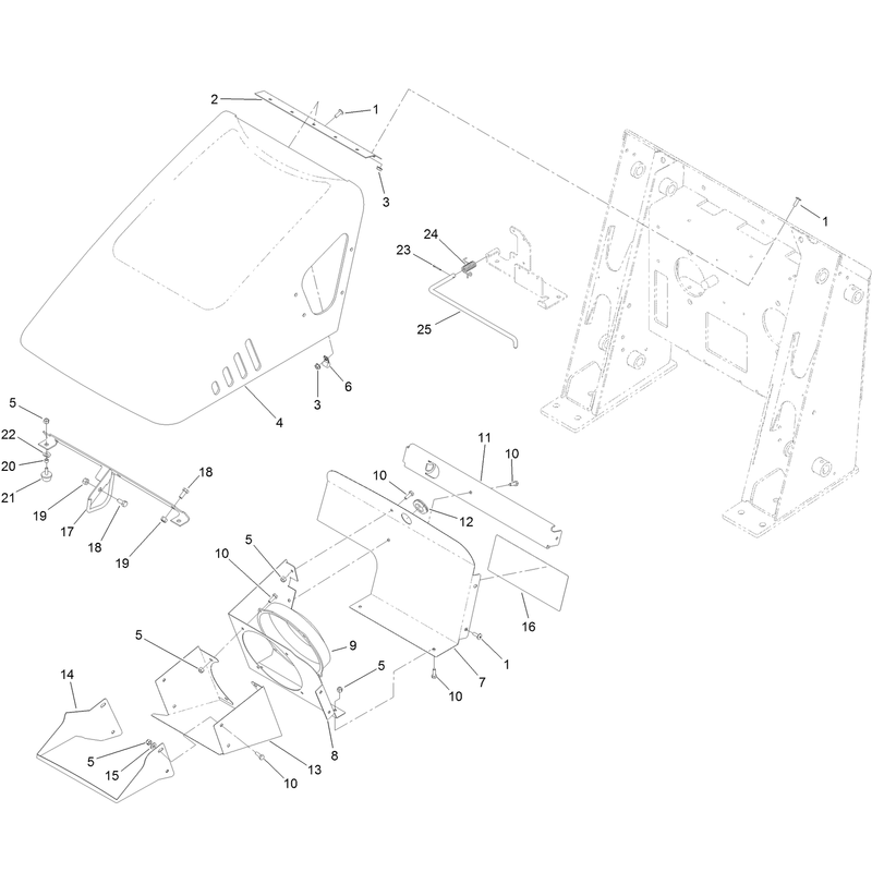 Hood and Fan Assembly