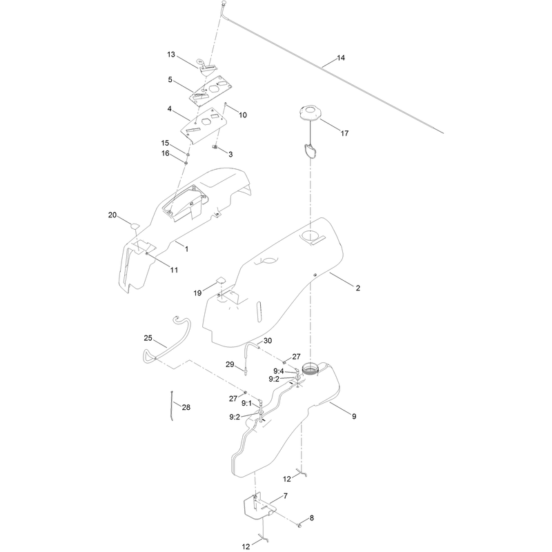 Body Styling and Fuel Tank Assembly