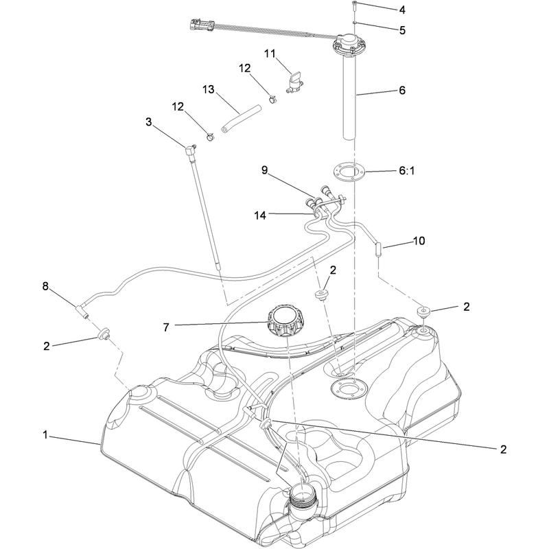 Fuel Tank Assembly No. 109-9357