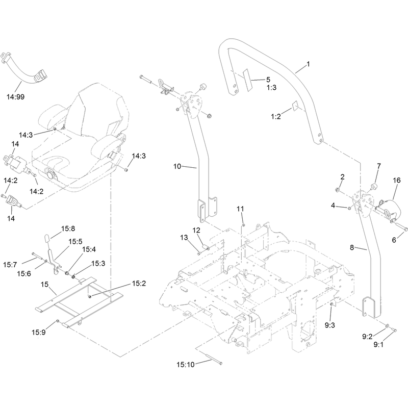 Roll Over Protection System Assembly No 110-0877