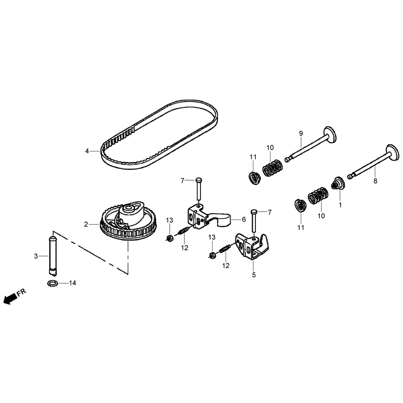 Camshaft Pulley Assembly Honda GSV190LA-A3T