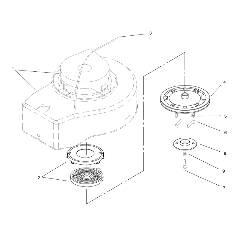 Shroud and Recoil Assembly