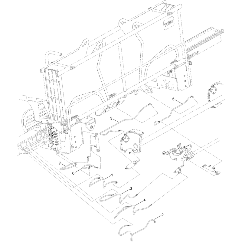 Thrust Frame Hydraulic Hose Assembly No 3