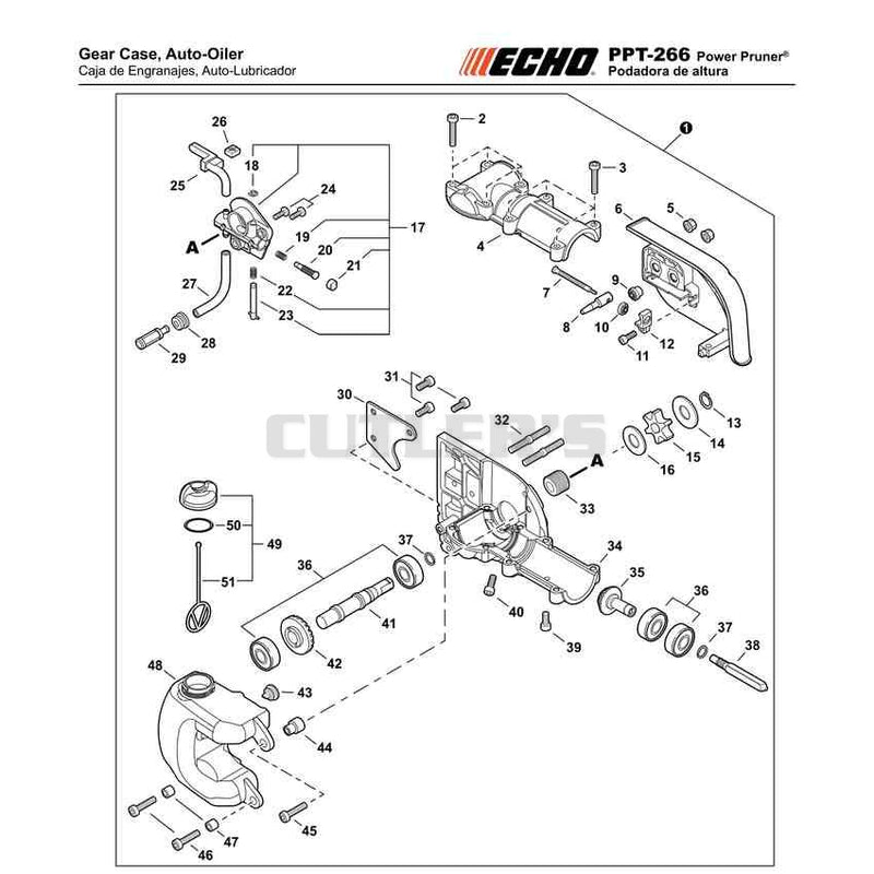Gear Case, Auto-Oiler