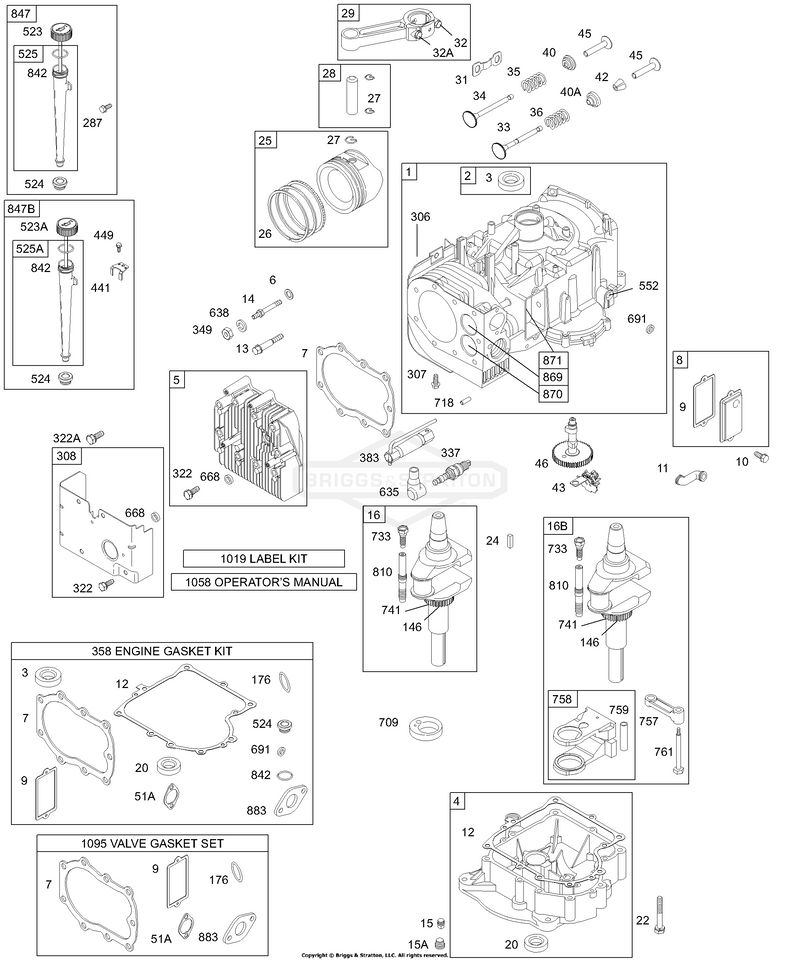Cylinder, Piston, Oil, Sump, Cam, Head, Gasket Sets
