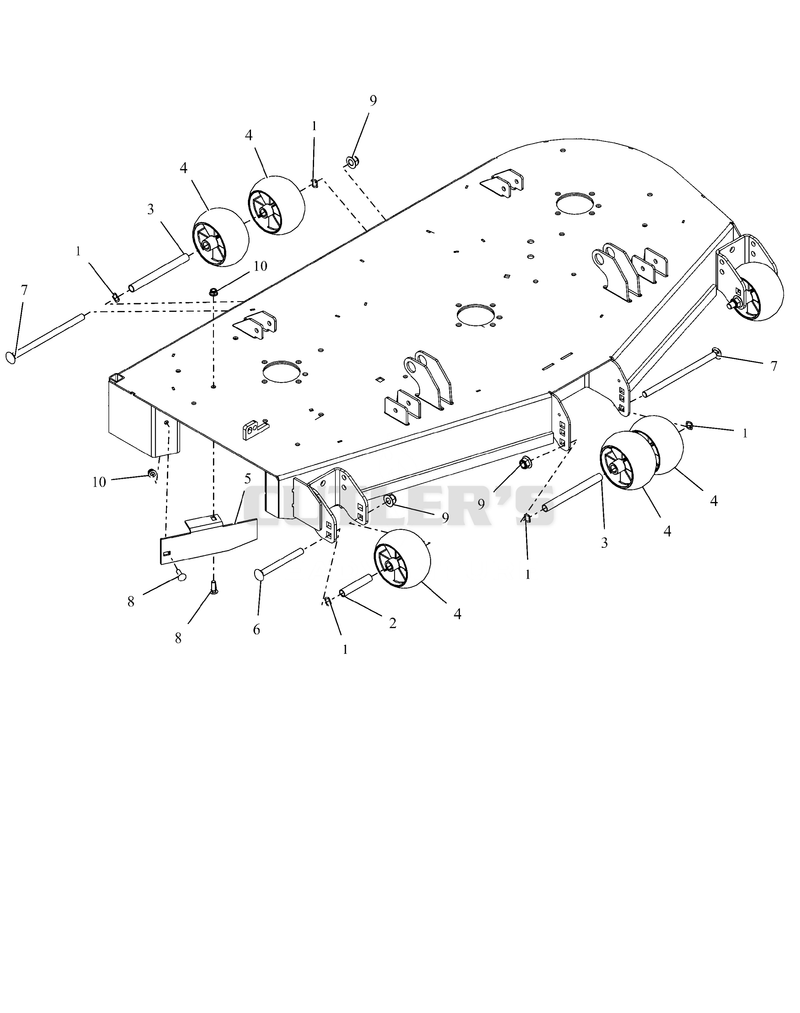 Anti-Scalp Wheels And Baffles - 52"