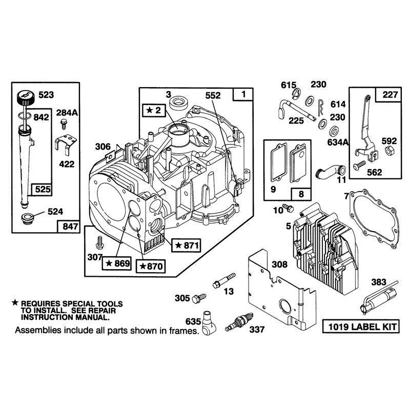 Engine Briggs and Stratton Model 282707-0119-01