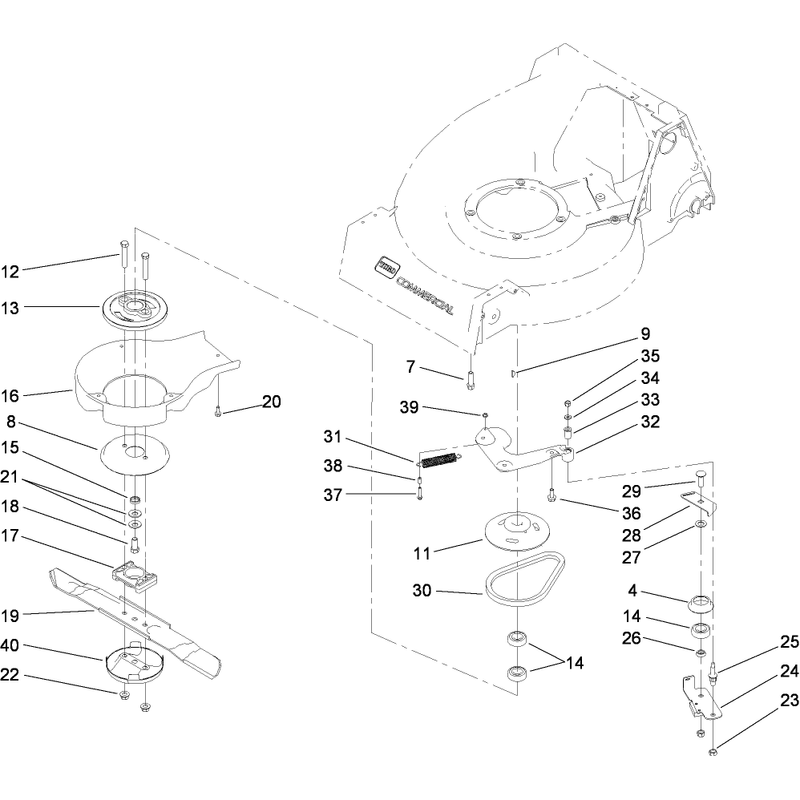 Blade Brake Clutch Assembly
