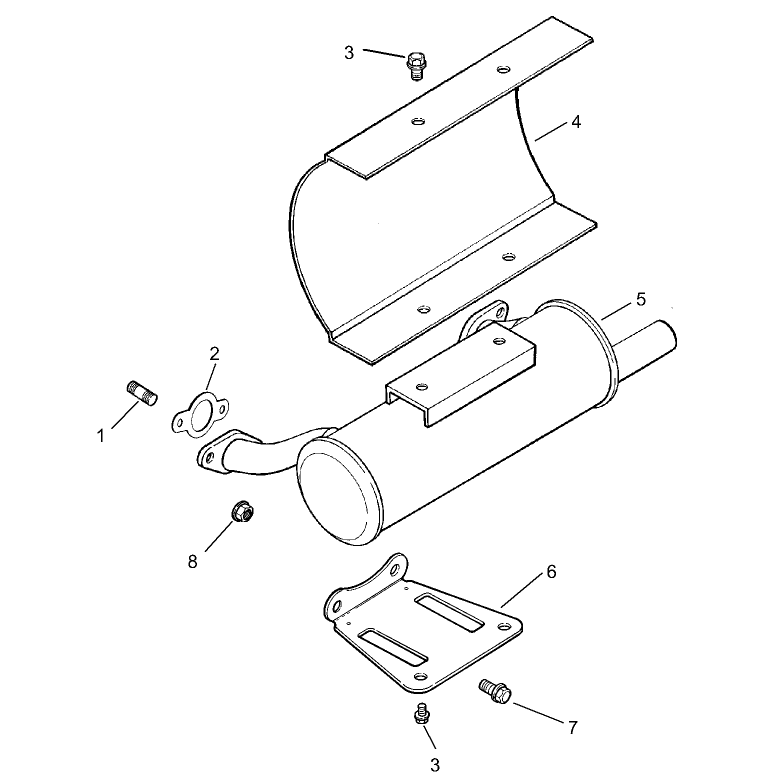 Group 11 Exhaust Assembly Kohler CH740-0007