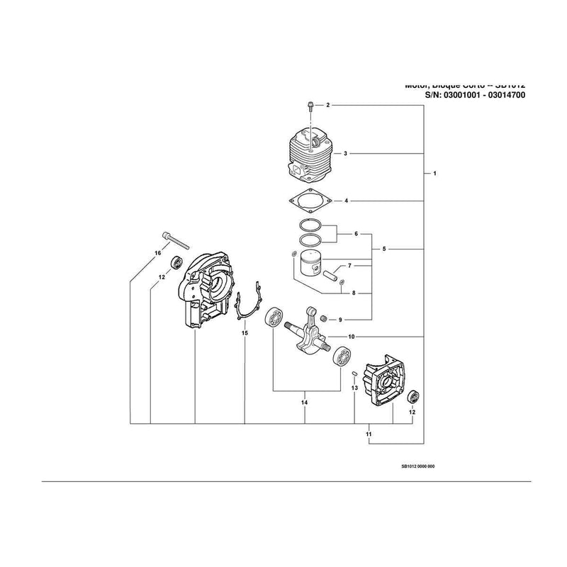 Engine, Short Block -- SB1012