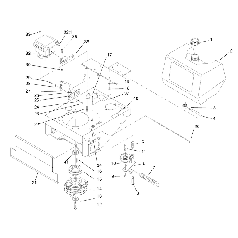 Fuel Tank Hydro Pump and PTO