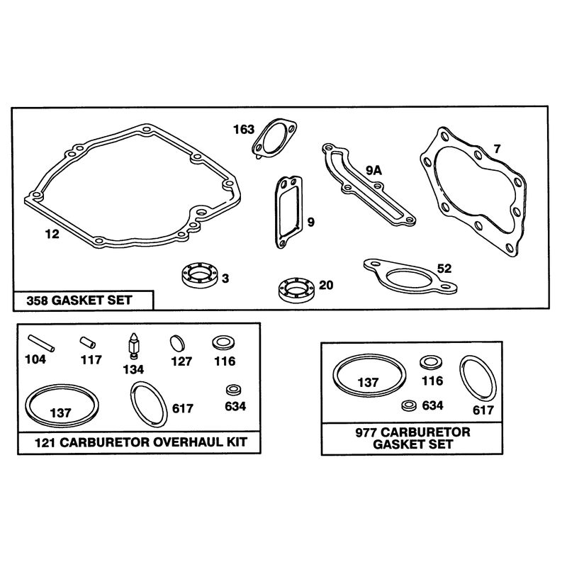 Engine Briggs and Stratton Model 122702-3171-01