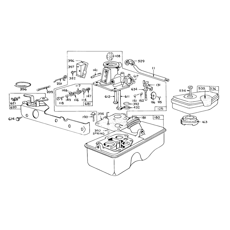 Carburetor Assembly Model 390065