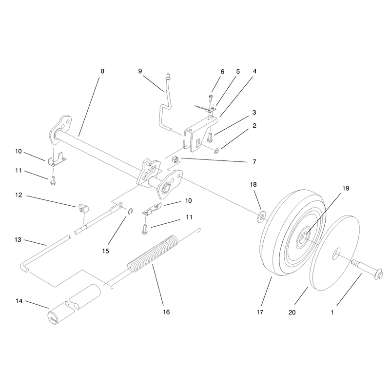 Deck Suspension Assembly