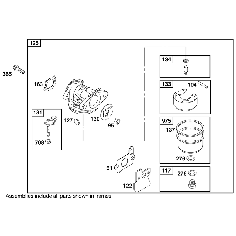 Carburetor Overhaul Kit Assembly