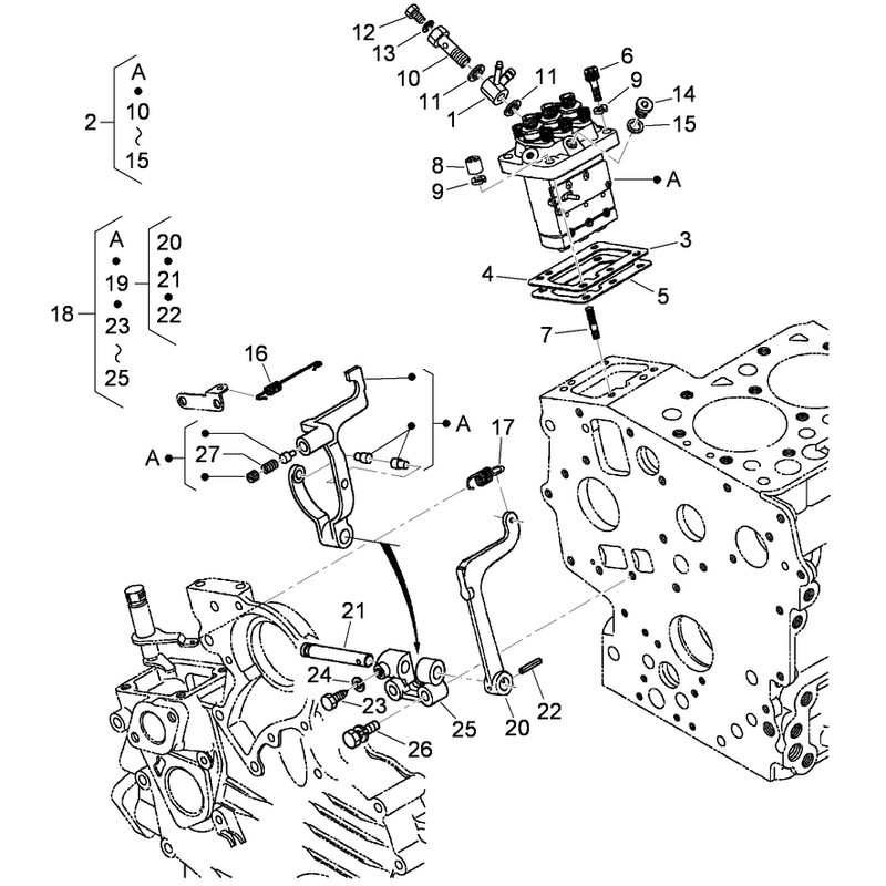 Injection Pump and Governor Assembly