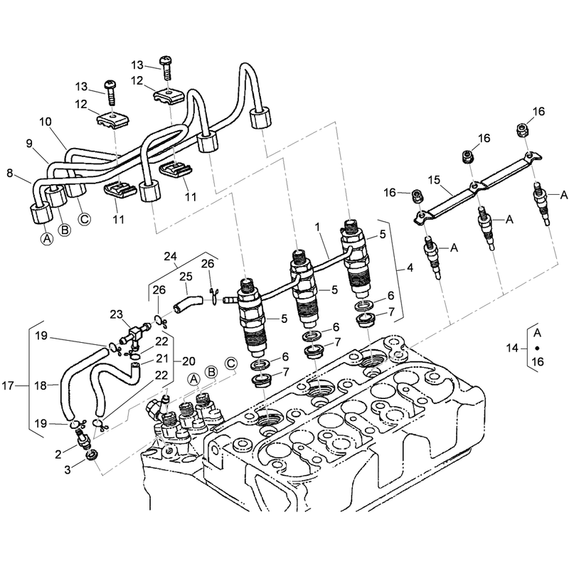 Nozzle Holder and Glow Plug Assembly