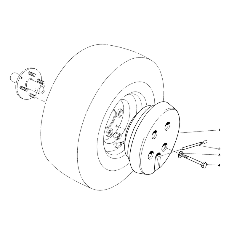 Wheel Weight Kit Model No 56-6620 Optional for 44in Snow Thrower Model No 30761