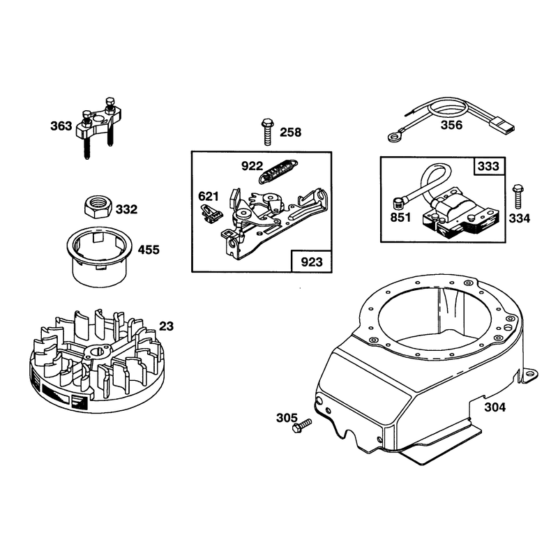 Engine Briggs and Stratton Model 124702-3115-01