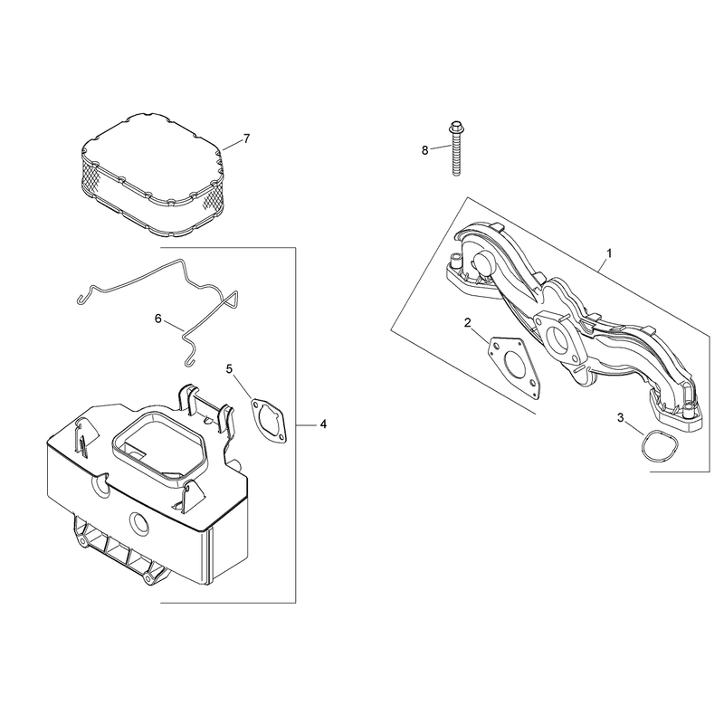 Air Intake and Filtration Assembly Kohler SV720-0032