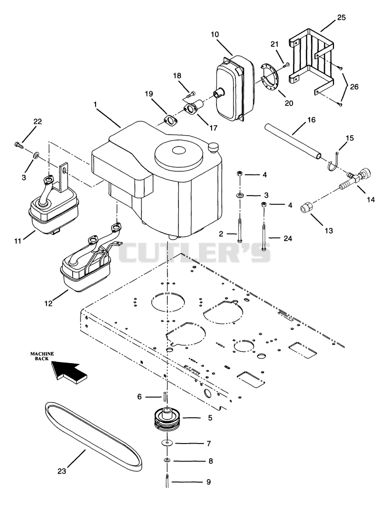 ENGINE AND EXHAUST