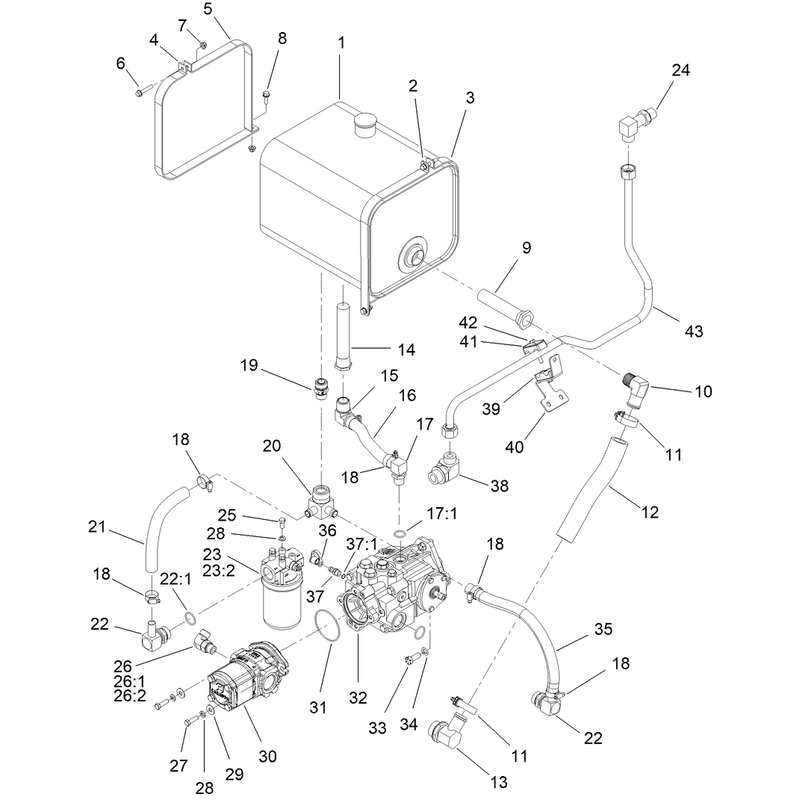 Tank Plumbing Assembly