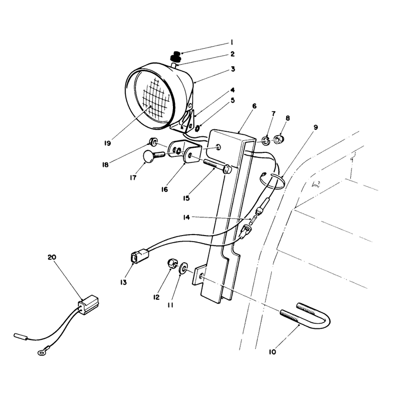 Light Kit No. 66-7940 (optional)