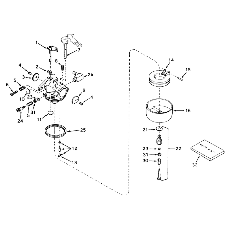 Carburetor No. 632107
