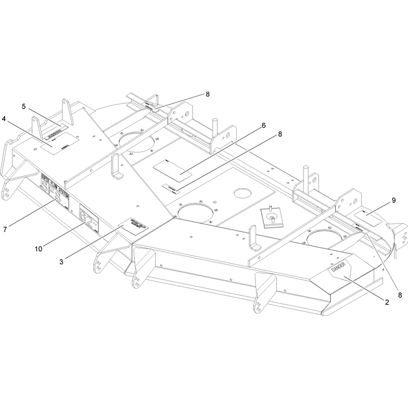 Deck Decal Assembly No 106-5863
