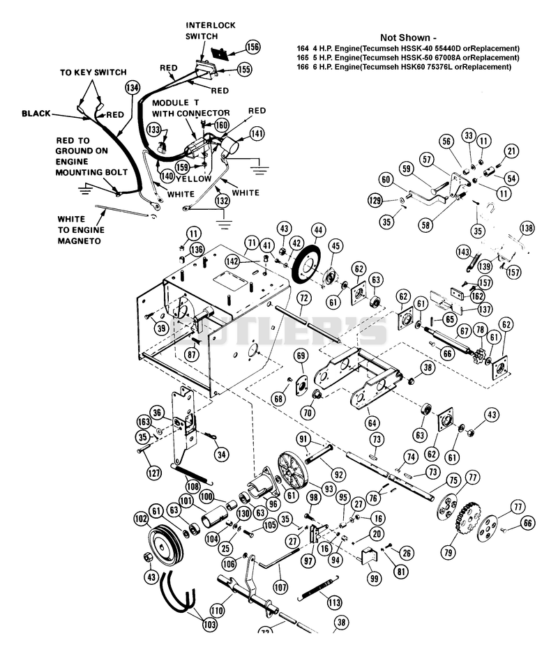 TRACTOR DRIVE PARTS LIST