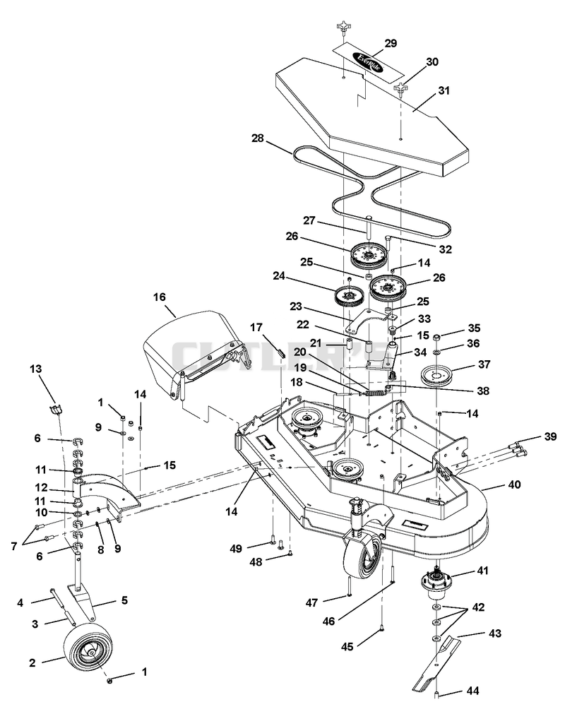52" Deck Assembly