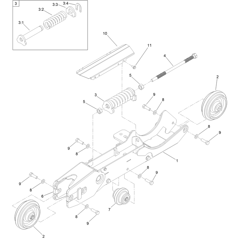 Left Hand Track Assembly No. 147-2526