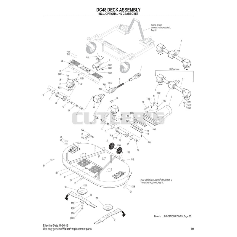 DC48 Deck Assembly