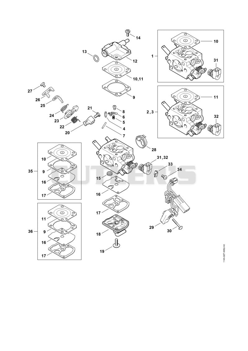 Carburetor 1145/23, 1145/26, C1Q-S273
