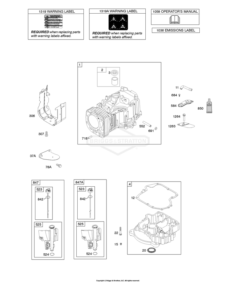 Cylinder, Engine Sump