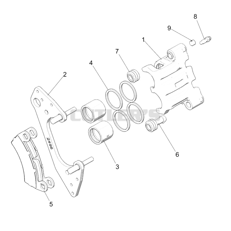 Brakes, Caliper, Front